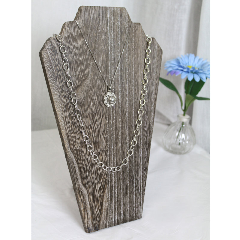 Gracie Oaks Wooden Display Bust Jewellery Stand & Reviews Wayfair.ca